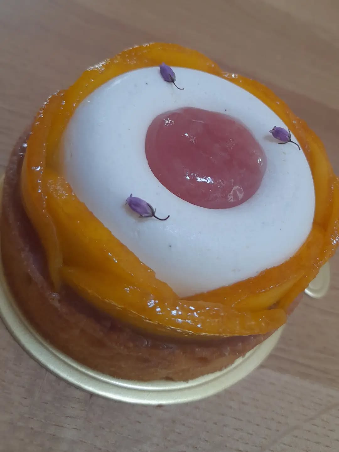 Pêche vanille, pâtisserie de Le Temps d'un Dessert