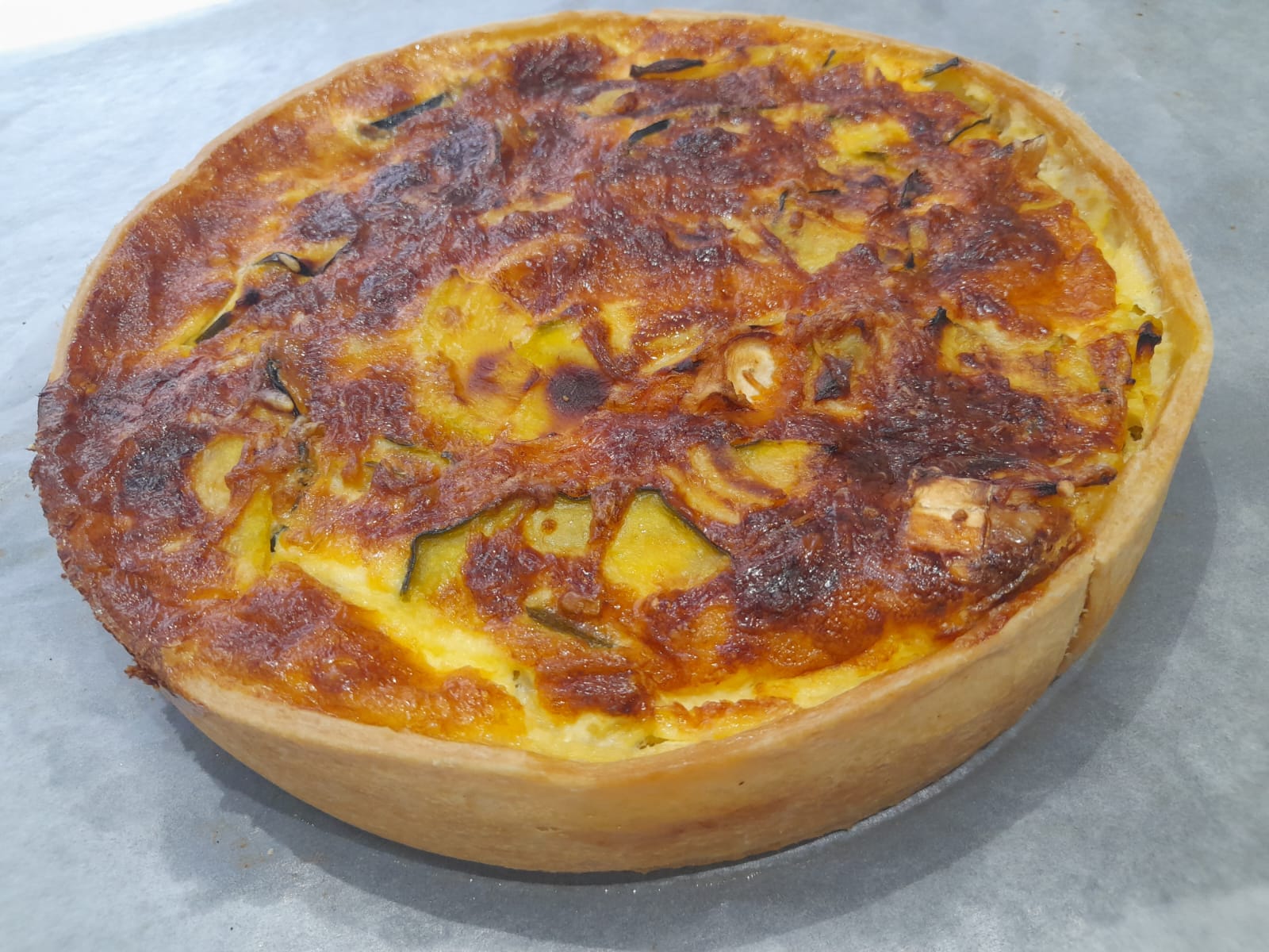 Quiche chèvre courgette, pâtisserie de Le Temps d'un Dessert